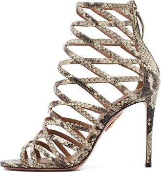 Aquazzura Sneakers in pelle goffrata - Toni neutri