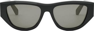 Celine Square Full Rim Sunglasses - Black