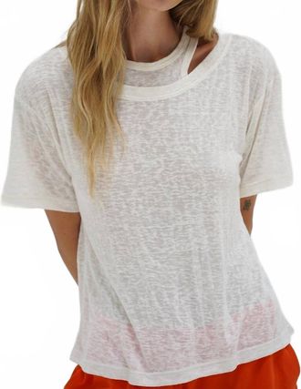 LnA Walker Tee In White