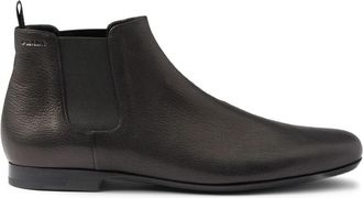 Prada Round-toe Leather Chelsea Boots