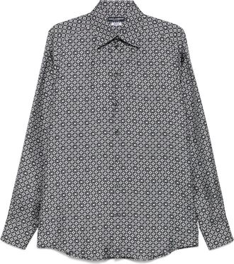 Dolce & Gabbana Camicia in seta con stampa - Nero