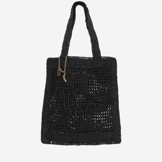 Chlo&eacute; Black Summer Banana tote