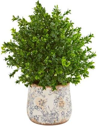 Nearly Natural 18-in Sweet Grass Artificial Plant in Floral Vase in Green at Nordstrom