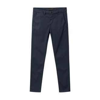 Gabba Broeken, Heren, Blauw, W33 L34, Slim Chino Pant - Navy