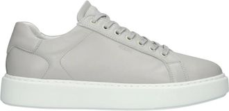 Blackstone Lichtgrijze Sneaker - Heren - Sneakers - Grijs - 41 EU - Leer - Schoenen