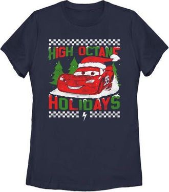 Cars Womens Cars High Octane Holidays Graphic T-Shirt in Navy Blue at Nordstrom, Size Medium