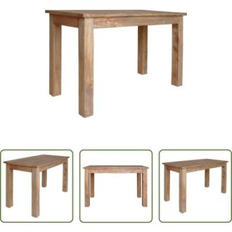 vidaXL vidaXL Tavolo rustico - Tavolo da Pranzo in Legno Massello di Mogano 120x60x77 cm