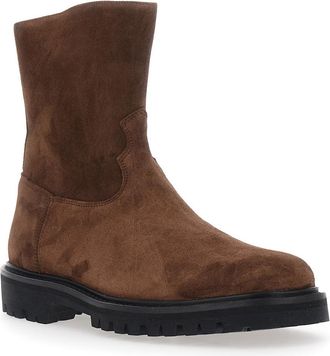 Vinny&rsquo;s Mens Ankle Boots Suede Brown