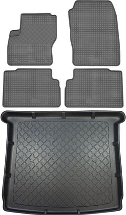 OEM Juego De Alfombrillas De Goma Para Coche Y Alfombrilla Para Maletero Para Ford Grand C-max Van (5 Puertas) A Partir De Noviembre De 2010