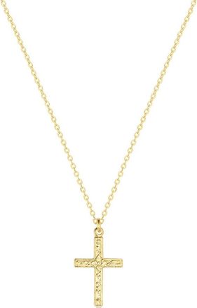 Set & Stones Levi Cross Necklace in Gold at Nordstrom, Size 16