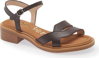 Wonders Ankle Strap Slide Sandal in Tokat Testa at Nordstrom, Size 9.5-10Us