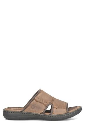 B&oslash;rn Maldon Slide Sandal in Light Brown Nubuck at Nordstrom, Size 12