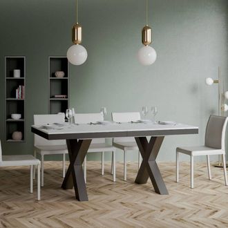 Itamoby Tavolo andria Allungabile In Legno Per Sala Da Pranzo -allungabile Fino A 440 Cm / Bianco Frassino