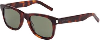 Saint Laurent SL 51 003 Mens Sunglasses Tortoiseshell Size 50 - Free RX Lenses - Free RX Lenses