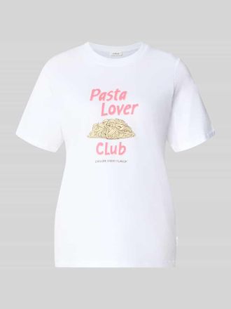 s.Oliver Red Label Regular Fit T-Shirt aus reiner Baumwolle in Weiss, Gr&ouml;&szlig;e 34