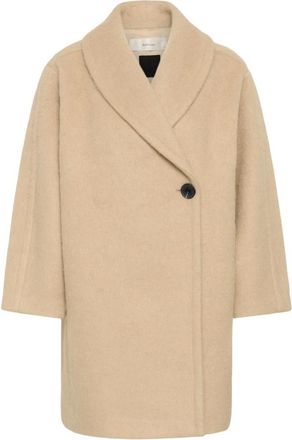 Inwear Single-Breasted Coat - Dames - Mantel - Beige - L - Jassen