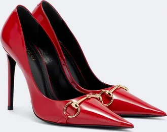 Gucci Donna Horsebit patent leather pumps