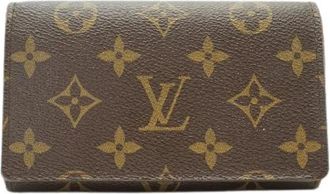 Louis Vuitton Pre-owned Monogram Portefeuille Tresor Bifold Portemonnee - Dames - Vintage Accessoires - Bruin - ONE Size - Leer - Vintage