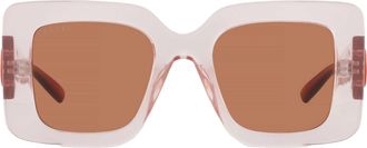 Gucci Brown Square Ladies Sunglasses GG2025S 004 49