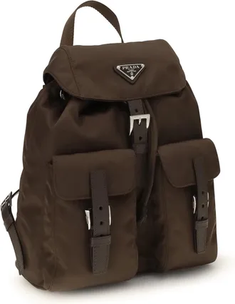 Prada Re-Nylon Backpack - Brown