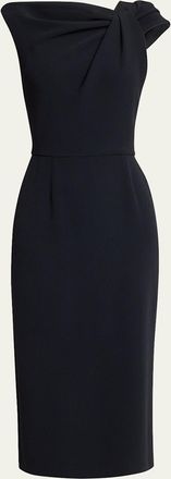 Givenchy Draped Sleeveless Midi Dress