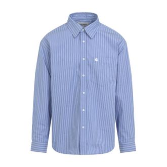 Carhartt Work in Progress Carhartt Wip, Casual Shirts, male, Blue, Size: XL Keene Shirt