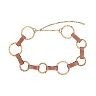 Zimmermann Solena Ceintuur - Dames - Accessoires - Geel - Maat: ONE Size Leer