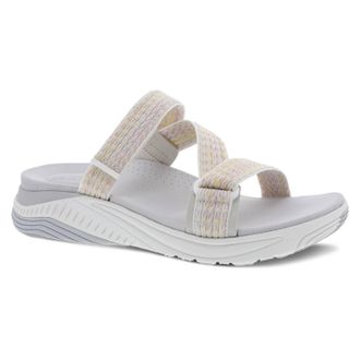 Dansko Womens Rosette Sandal In Ivory Multi Webbing