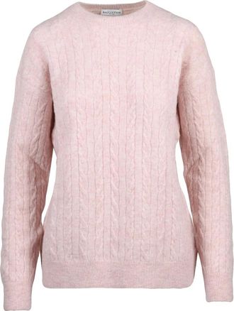 Ballantyne Cable Knit Pullover Crafted from Alpaca Blend