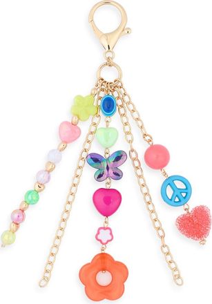 Leith Butterfly Bead Bag Charm in Orange Multi- Gold at Nordstrom Rack