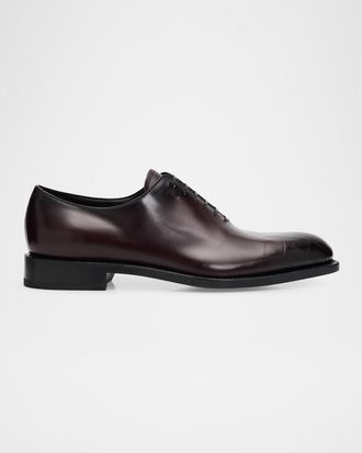 Ferragamo Men & apos;s Angiolo Croc-Embossed Leather Oxfords