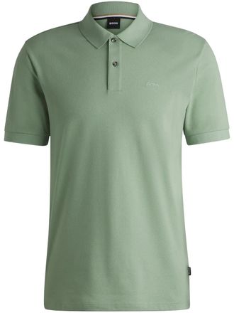 BOSS Katoenen poloshirt - Groen