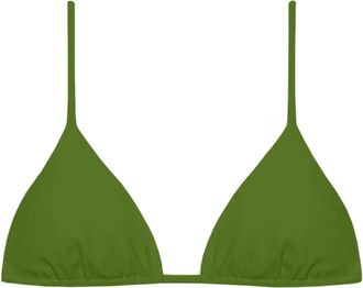 JADE Swim Womens Via Adjustable Bikini Top In Palm Sheen