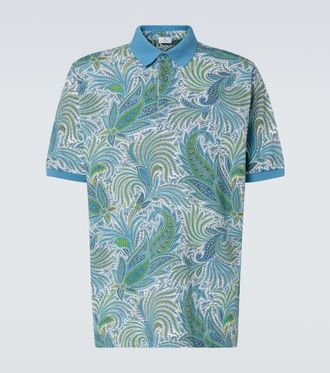 Etro Roma paisley cotton polo shirt