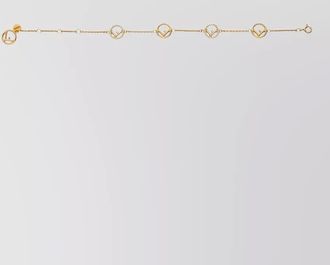Fendi signature logo bracelet chain link metal