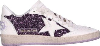 Golden Goose Ballstar Glitter & Leather Sneaker