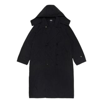 St&uuml;ssy Ultra Lightweight Nylon Trench Black 115983-BLAC