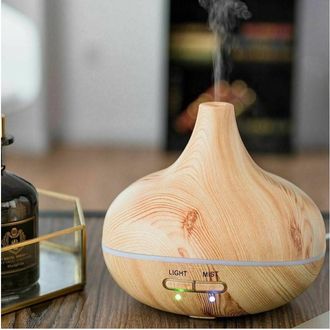 Trade Shop Trade Shop - Umidificatore Ad Ultrasuoni Depuratore 235ml Diffusore Aromi Effetto Legno