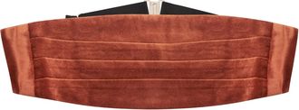 King & Priory Bronze Textured Velvet Cummerbund