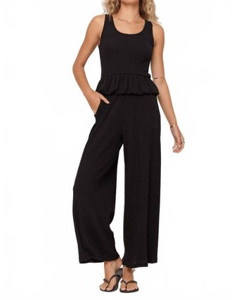 Bloomingdale's Monterosa Rib Peplum Tank In Black