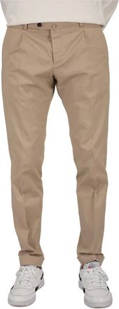 BRIGLIA 1949 Pants - Heren - Wijde Broeken - Bruin - M - Katoen - Broeken