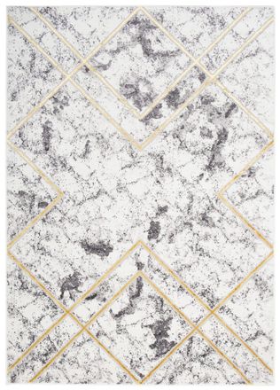 Tapiso Alfombra de sal&oacute;n oro antracita crema 140 x 200 cm