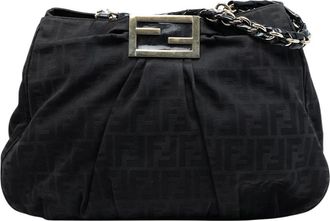 Fendi Pre-owned Chain Handle Bag - Dames - Vintage Schoudertas - Zwart - ONE Size - Vintage