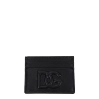 Dolce & Gabbana Dolce&Gabbana Damens Dokumentenhalter Leder Schwarz
