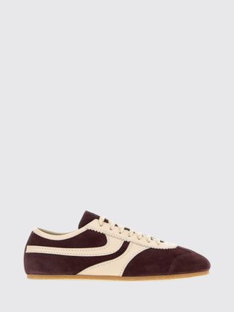 Dries Van Noten Bicolor Low-Top Sneakers in Smooth and Suede Leather