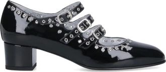 Carel Mary Jane Pumps - Dames - Pumps - Zwart - 37 1/2 EU - Leer - Schoenen