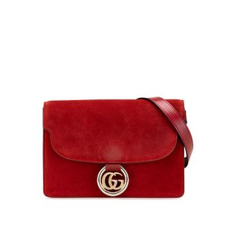 Gucci Small Suede GG Ring Torchon Crossbody 589474 562600