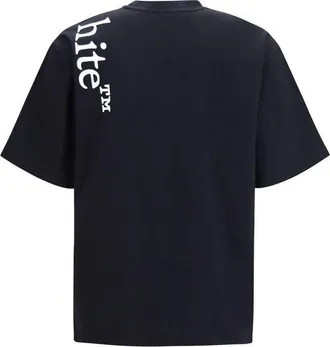 Off-white Vertical Bookish T-Shirt - Black