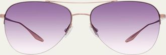 Barton Perreira Chevalier Titanium Aviator Sunglasses