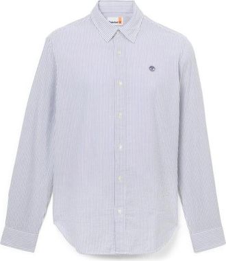 Timberland L/S Seersucker Striped Shirt Regular Hemd f&uuml;r Herren | wei&szlig;